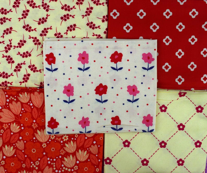 Yellow Fat Quarter Bundle, Amber Blender Fabric, Quilting Fabric Etsy