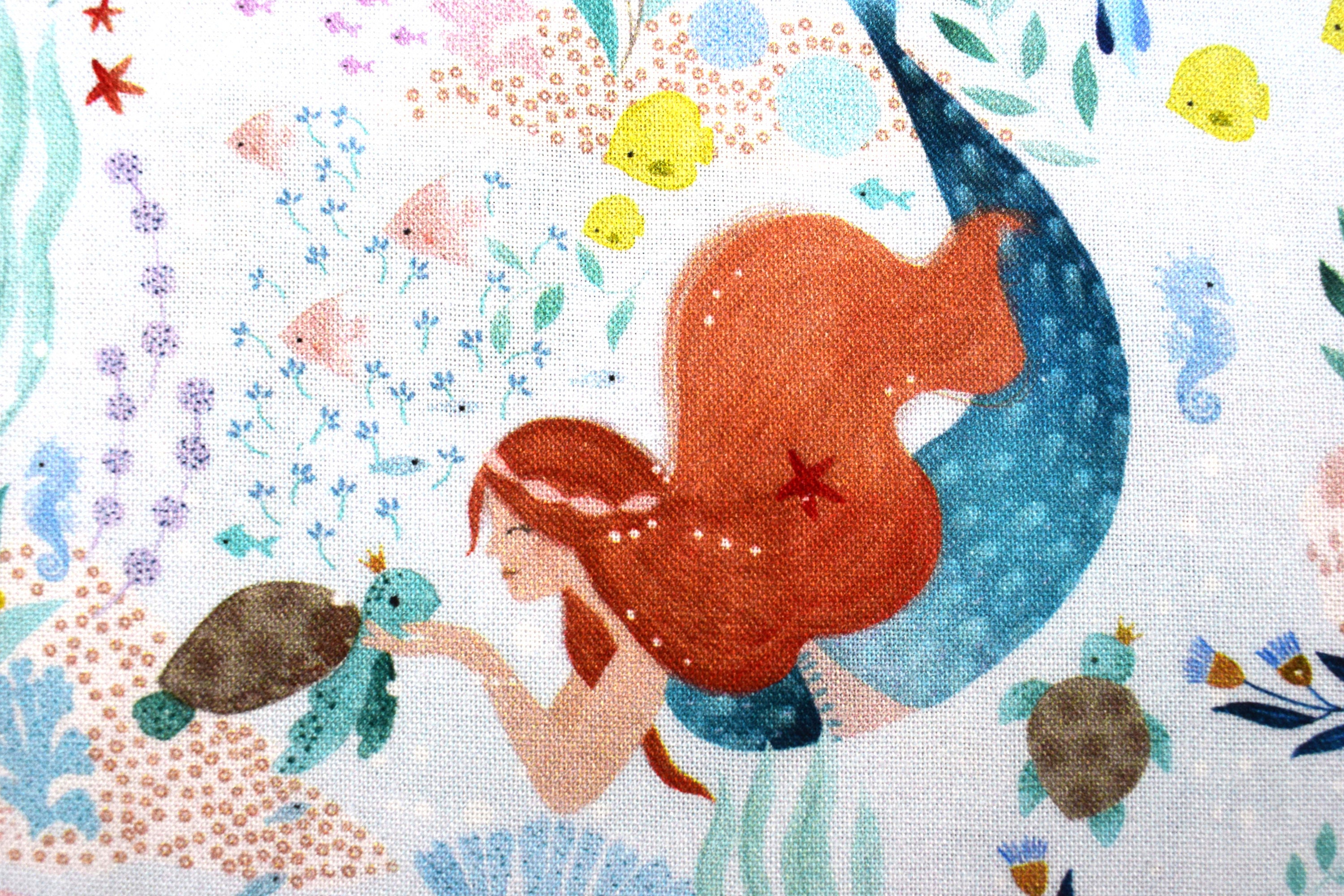 Mermaid Fabric Quilting Fabric Under the Sea by Dear Stella Etsy