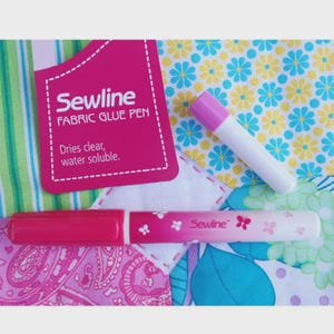sewline glue pen, fabric glue, quilting glue, quilting notion