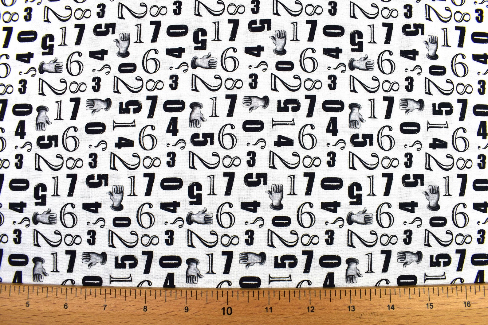 Numbers Fabric Quilting Fabric Cotton Fabric Quilting Etsy