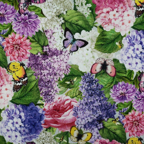 Hydrangea Fabric Etsy UK