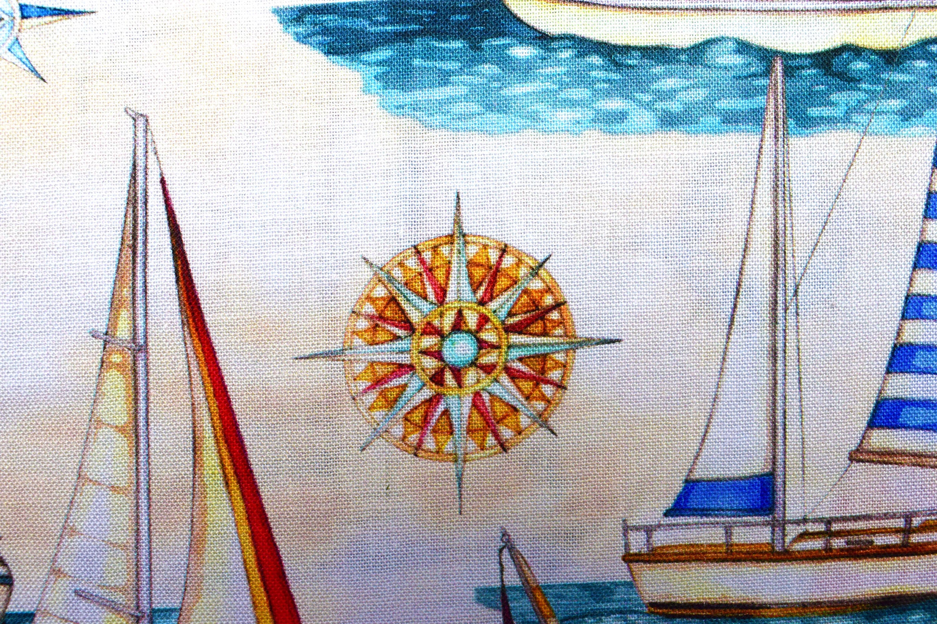 Sailing boat fabric Quilting fabric Smooth Sailing price by Etsy