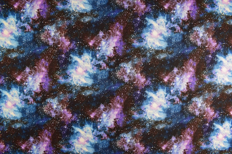 Universe Fabric Nebula Fabric Quilting Fabric Cotton Etsy UK