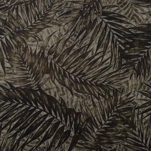 Dark Tropical Palm Leaf Cotton quilting Fabric  - Price by Half Metre