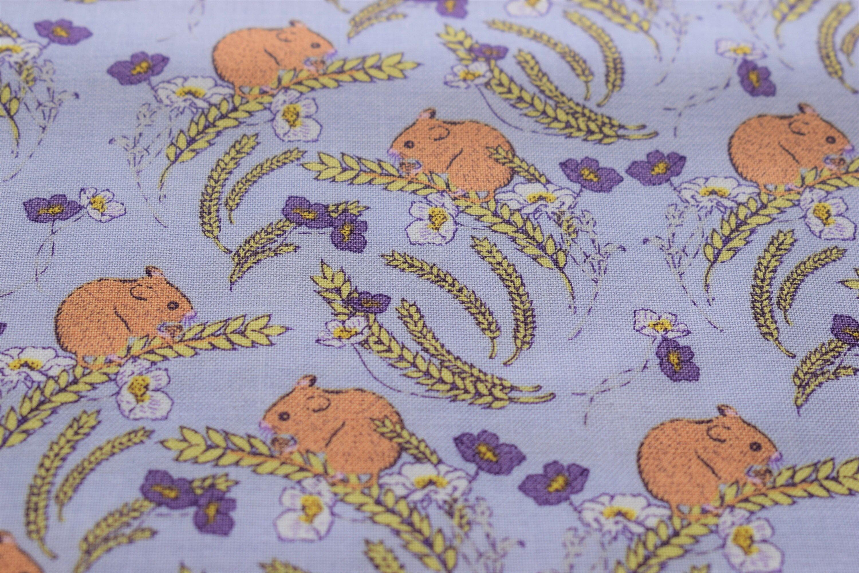 Mice fabric field mice fabric makower fabric quilting Etsy