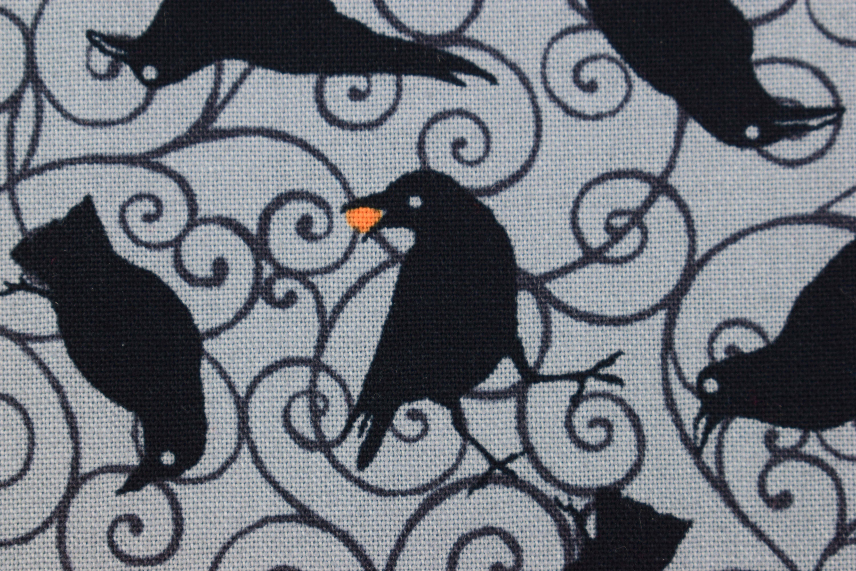Raven Fabric Halloween Fabric Quilting Fabric Cotton Etsy UK