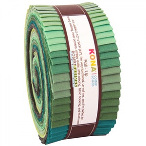 Kona  jelly roll, Quilting fabric, Kona Roll ups Spring Meadow Palette RU-443-40