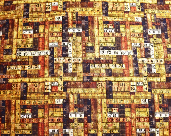 Tape Measure Fabric Quilting Fabric Cotton Fabric Quilting Etsy