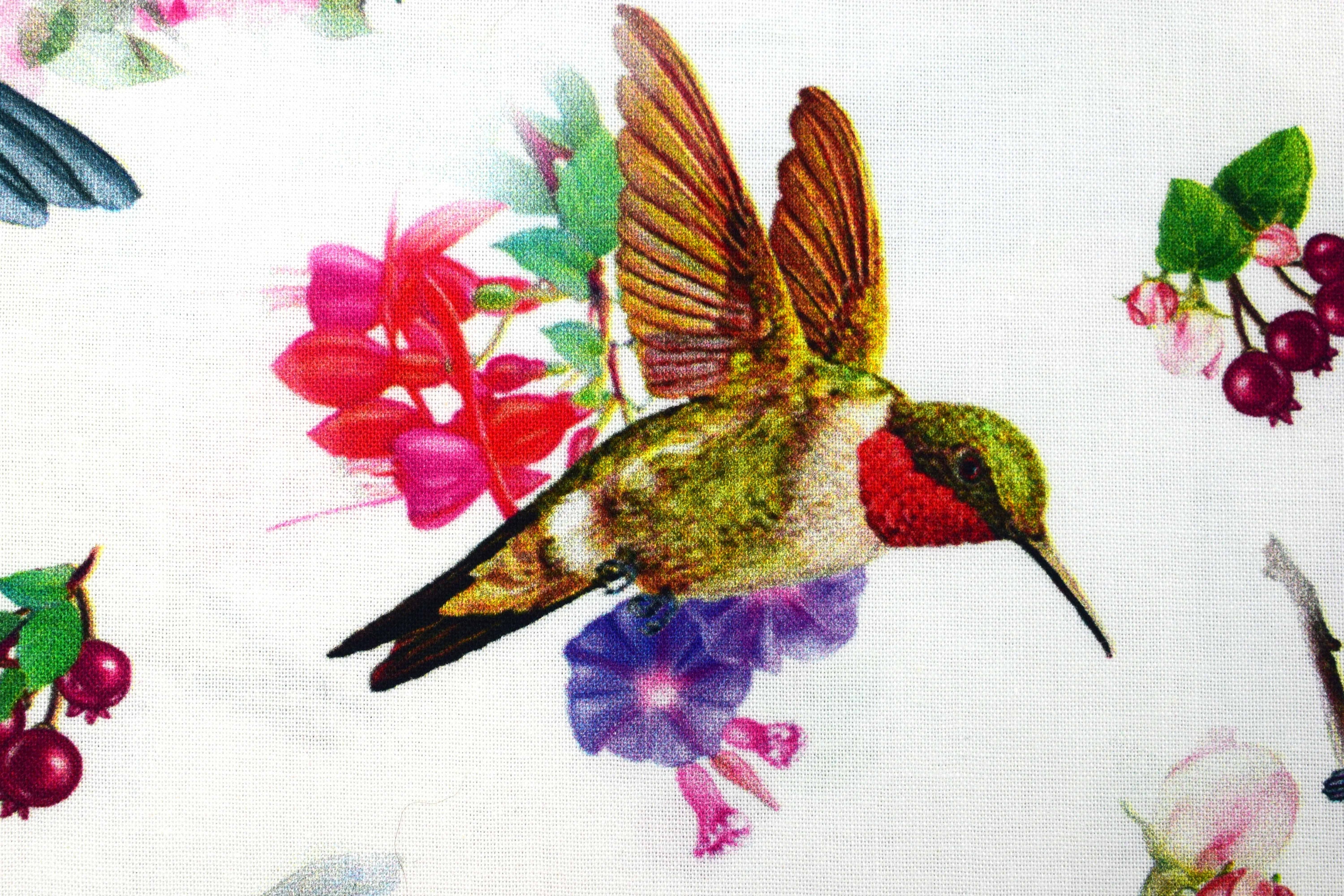 Hummingbird Fabric Quilting Fabric Cotton Fabric Etsy