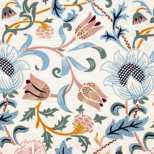William Morris Evenlode Organic Cotton Quilting Fabric - Floral Print