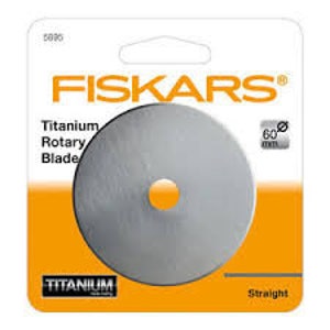 Rotary Cutter Blade, Fiskars 60mm Rotary Blade, Replacement Rotary Cutter  Blade, Titanium Rotary Cutter, Titanium Blade, Fiskars Blades 