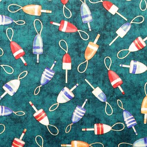 fishing floats fabric, Quilting fabric, Smooth Sailing, price by the half metre