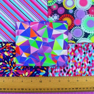 Geometric and Retro floral fat quarter bundle