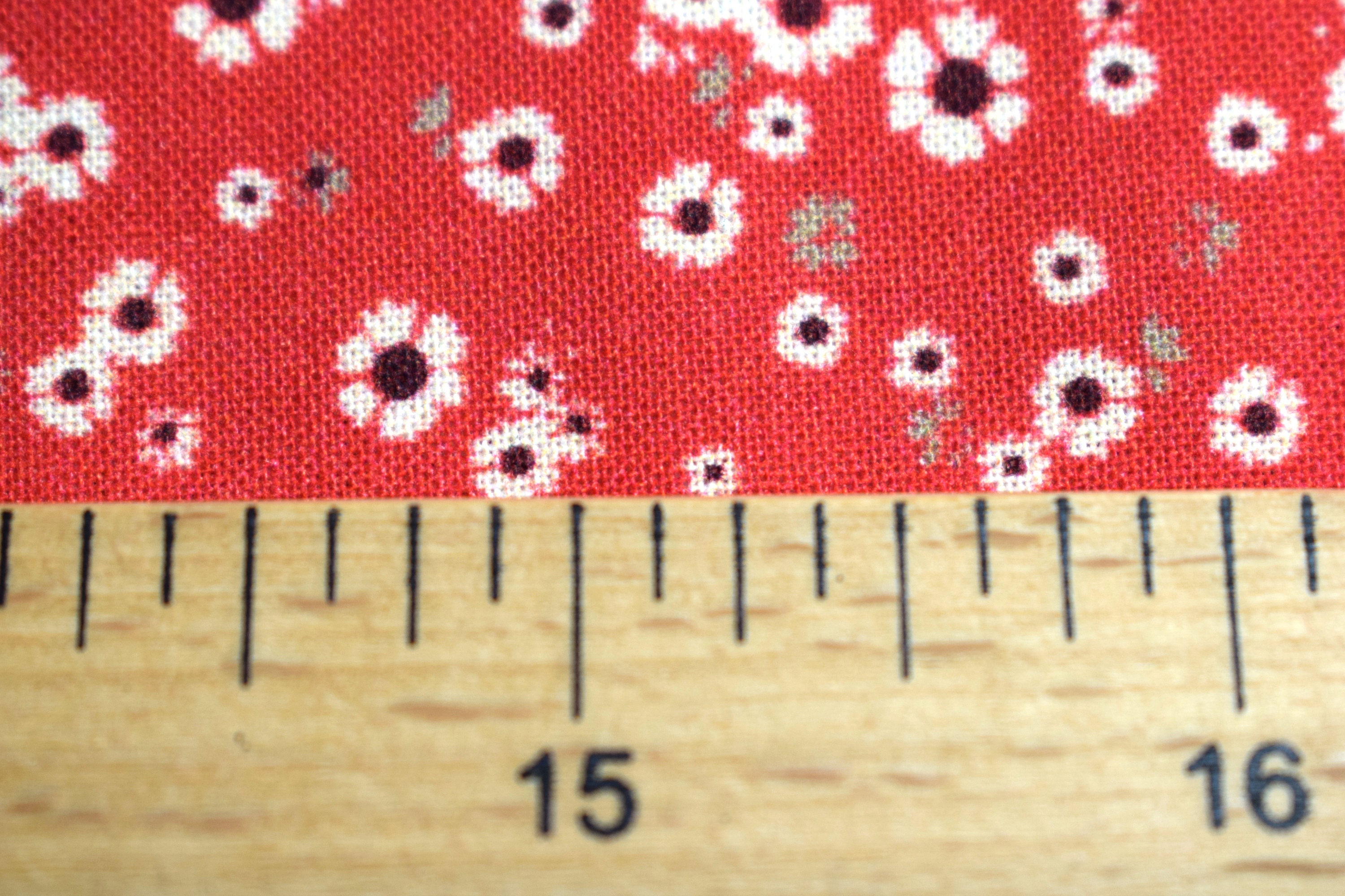 Red Floral Fabric Floral Quilting Fabric Cotton Fabric Red Etsy