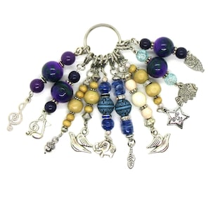 Knit & Crochet Stitch Markers: Porcelain, Sets of 6, 8, 10, choose from all designs