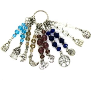 Knit & Crochet Stitch Markers: Imperial Crystals, Sets of 6, 8, 10,  choose from all designs