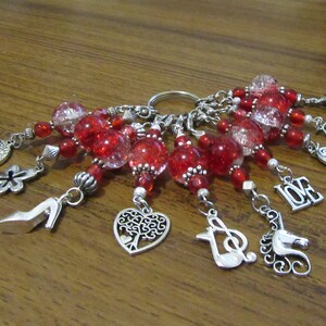 Knit & Crochet Stitch Markers: Czech Beads, Crackle Agate , Sets of 6, 8, 10, choose as pictured