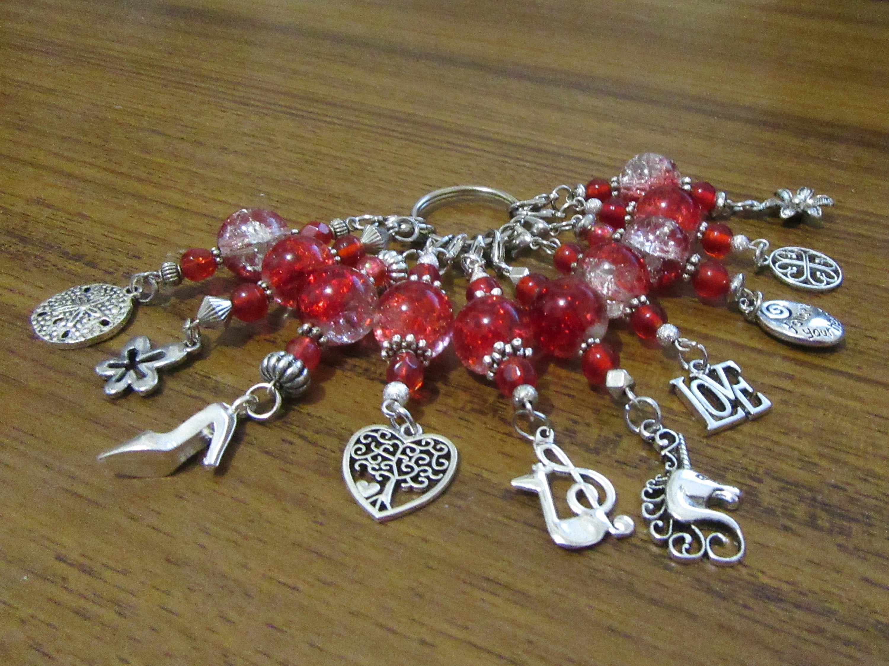 Knit & Crochet Stitch Markers: Czech Beads, Crackle Agate , Sets of 6, 8, 10, choose as pictured