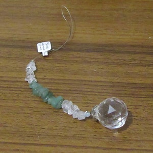 Sun Catchers Gemstone: Aventurine, Clear Quartz,  20mm Faceted Crystal Ball