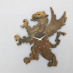 Mythical Griffin Clock Handmade To The Highest Standard Possible With My Bare Hands And No CNC Or Laser Machines Are Involved At Any Stage