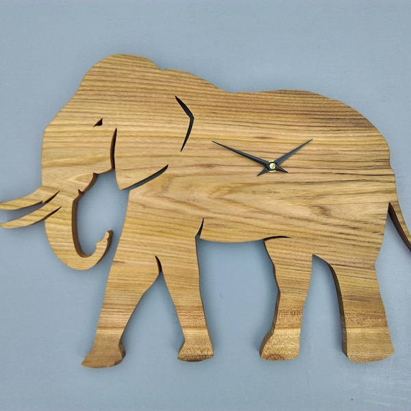 Elephant Clock Etsy
