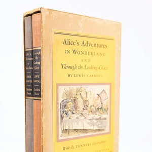 Alice&#39;s Adventures in Wonderland and Through the Looking Glass 1965 Edition Set by Lewis Carroll