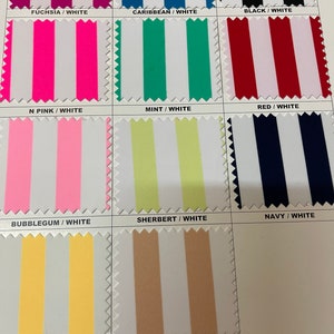 Stripe design 1/2” print on great quality of nylon spandex 4-way stretch 58/60” Sold by the YD. Ships Worldwide from Los Ángeles California