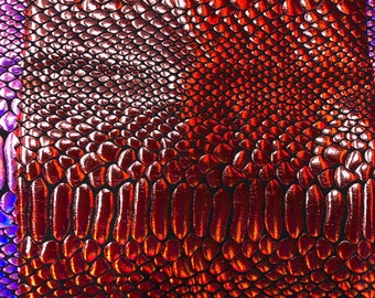 NEW iridescent foil cobra design nylon spandex 4way stretch 58/60&quot; Sold by the YD. Ships worldwide from Los Angeles California USA