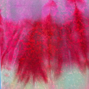 Nieuwe luxe tie-dye gebroken glas hologram metallic nylon spandex 4-way stretch hoge kwaliteit spandex stof voor actieve en danskleding. afbeelding 3