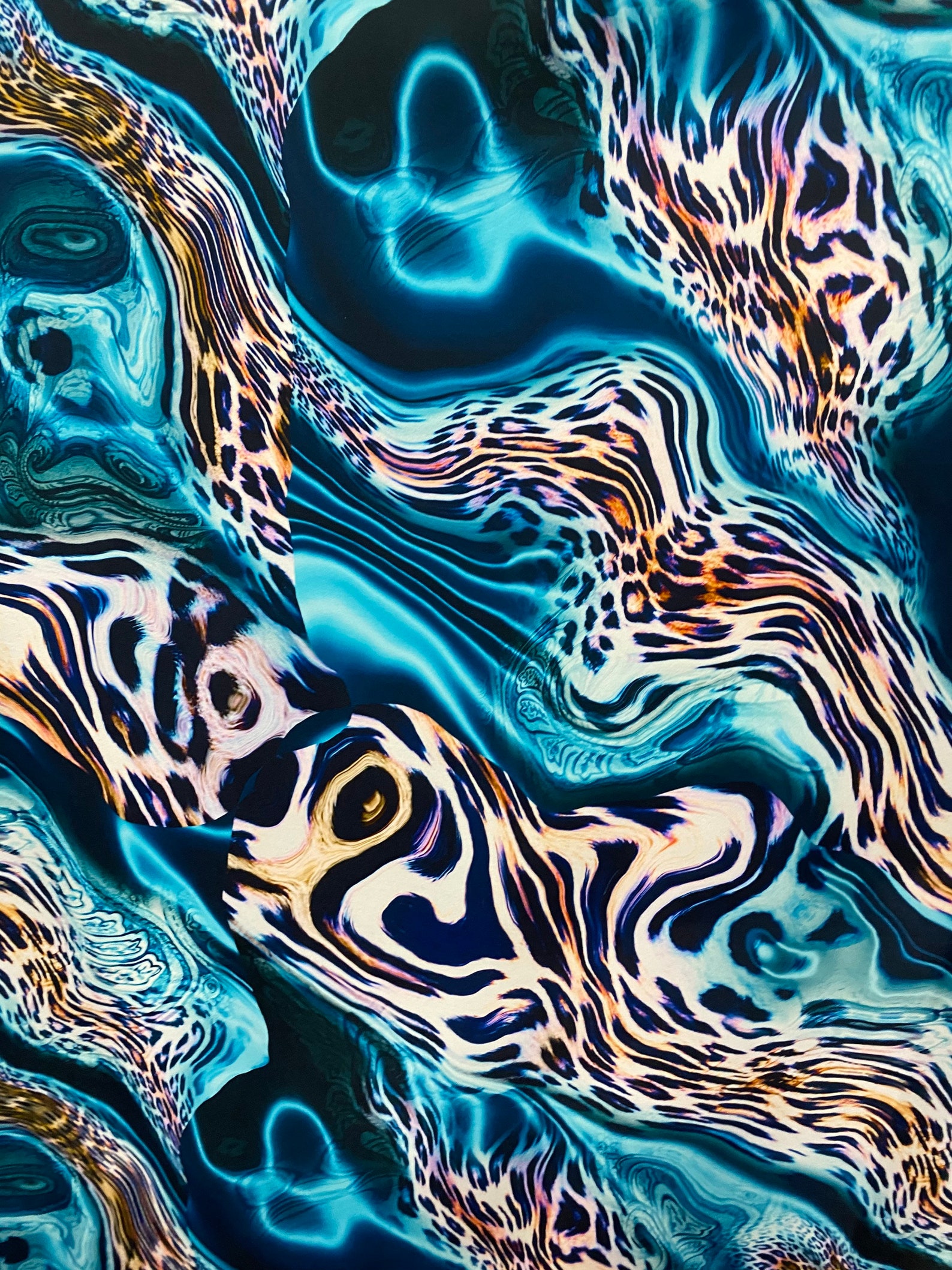 New Exotic Abstract Animal Print on Best Quality of Nylon - Etsy