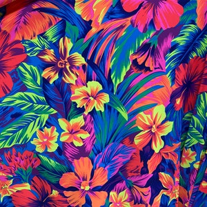 New Hawaiian design multicolor print on best quality of nylon spandex 4-way stretch 58/60” Sold by the YD. Ships Worldwide from Los Angeles