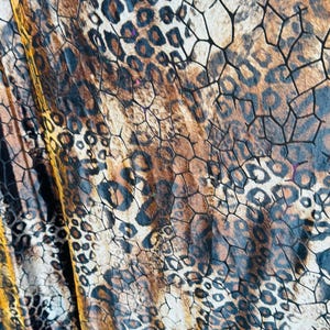 New burnout velvet Exotic Safari design 4way Stretch 58/60&quot; Sold by the YD. Ships worldwide from Los Angeles California USA.