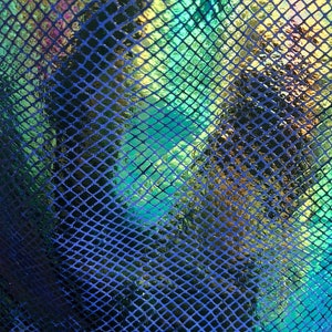 New stretch velver skin snake all over foil iridescent blue/green 4way stretch 58/60&quot; Sold by the YD. Ships worldwide from Los Angeles CA