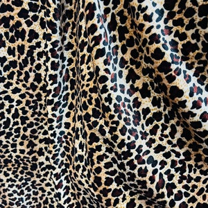 Cheetah design Exotic animal print on best quality of stretch velvet 4-way stretch 58/60” Sold by the YD. Ships Worldwide from Los Angeles