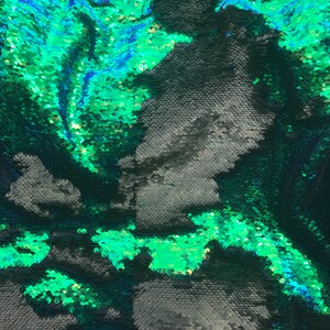 Omkeerbare pailletten, spandex basis 58/60&quot;