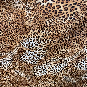 New Safari leopard design print on nylon spandex 4-way stretch 58/60” Sold by the YD. Ships worldwide from Los Angeles California USA.