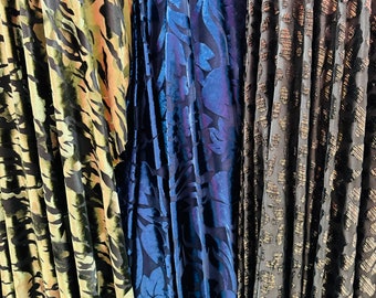 Luxury burnout stretch velvet various designs 4-way stretch 58/60” High quality fabrics by AlexLAFabrics