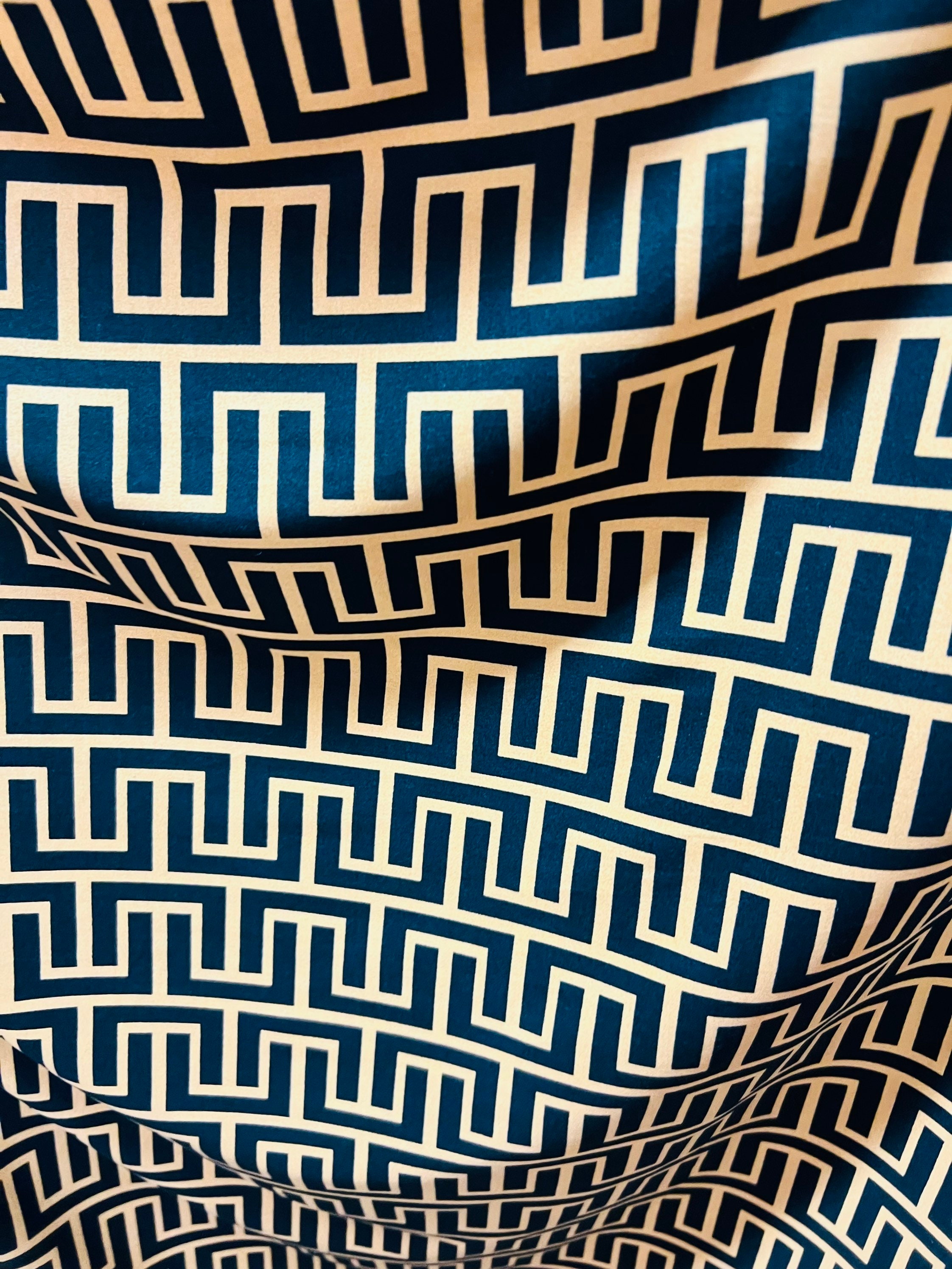 Louis Vuitton denim fabric handmade dress Material – mmvivfabrics