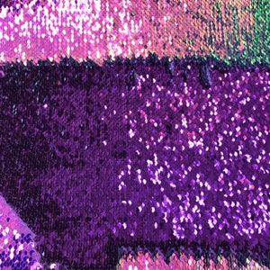 NEW Iridescent lavender purple flip up sequins reversible sequins 2tone it comes with 2way stretch 58/60" Sold by the YD.