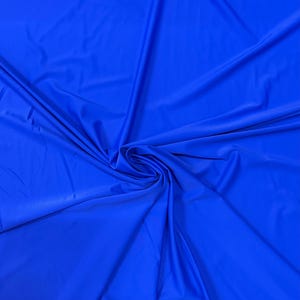 Matte Nylon Spandex Vivid Royal Blue best quality of spandex 4-way stretch 58/60” High quality fabrics by AlexLAFabrics