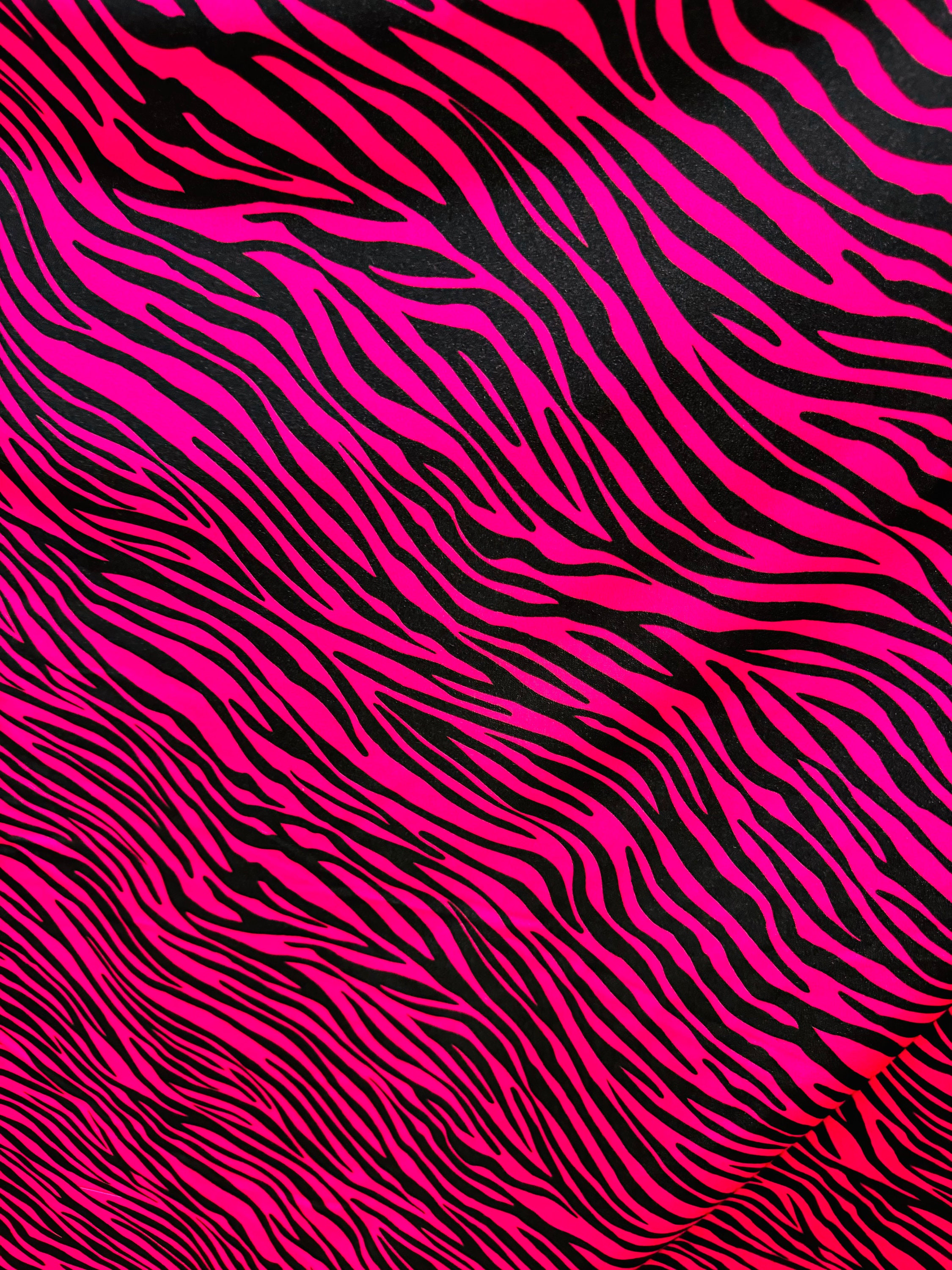 Pink zebra fabric - Etsy 日本