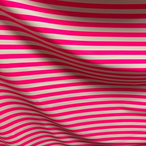 Stripe design 1/2” size neon pink/white print on best quality of nylon spandex 4-way stretch 58/60”