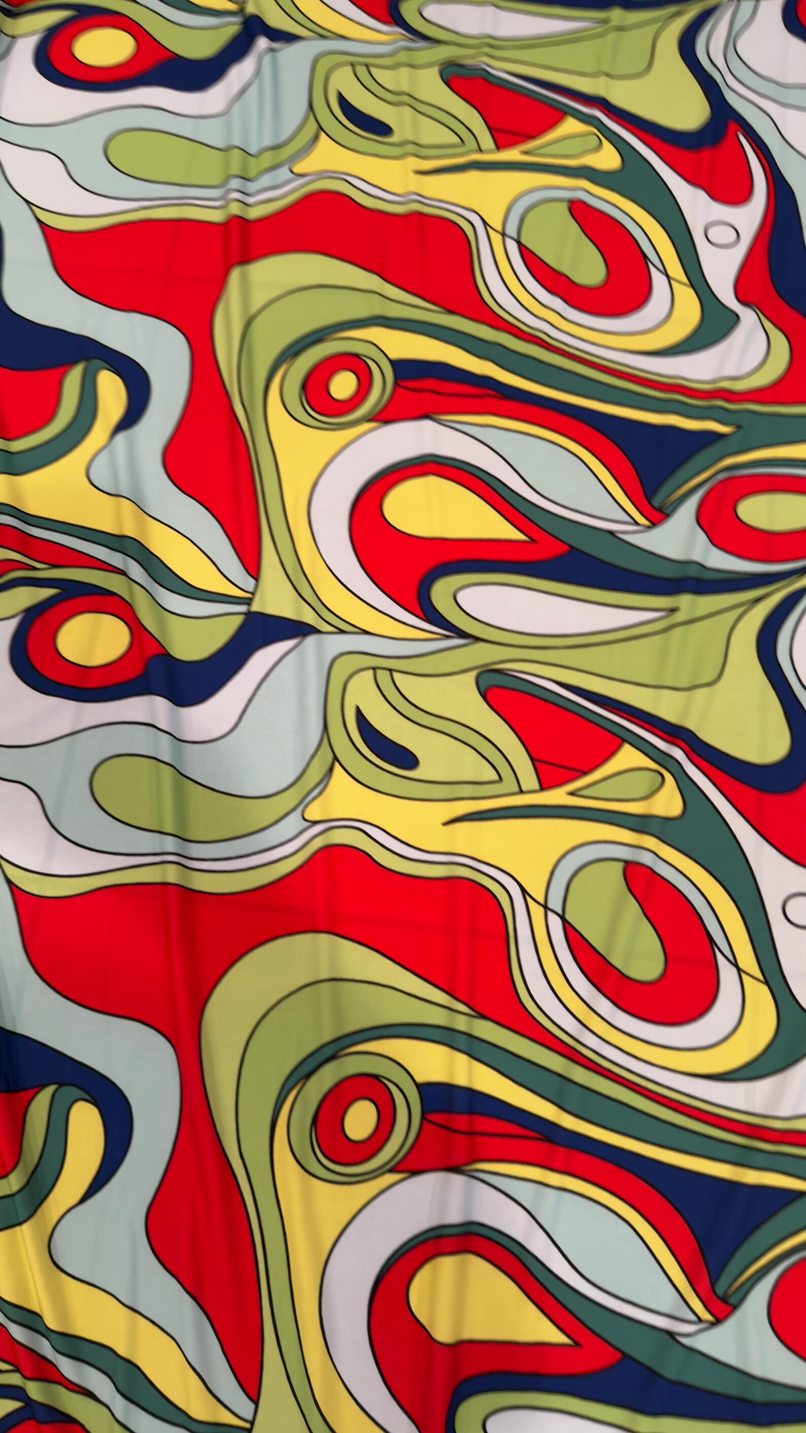 Luxury Modern Abstract Fashion Design Print on Great Quality of Poly ...