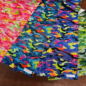 New Hologram Army design digital camouflage metallic hologram Nylon spandex 4-way stretch 58/60” Sold by the YD.
