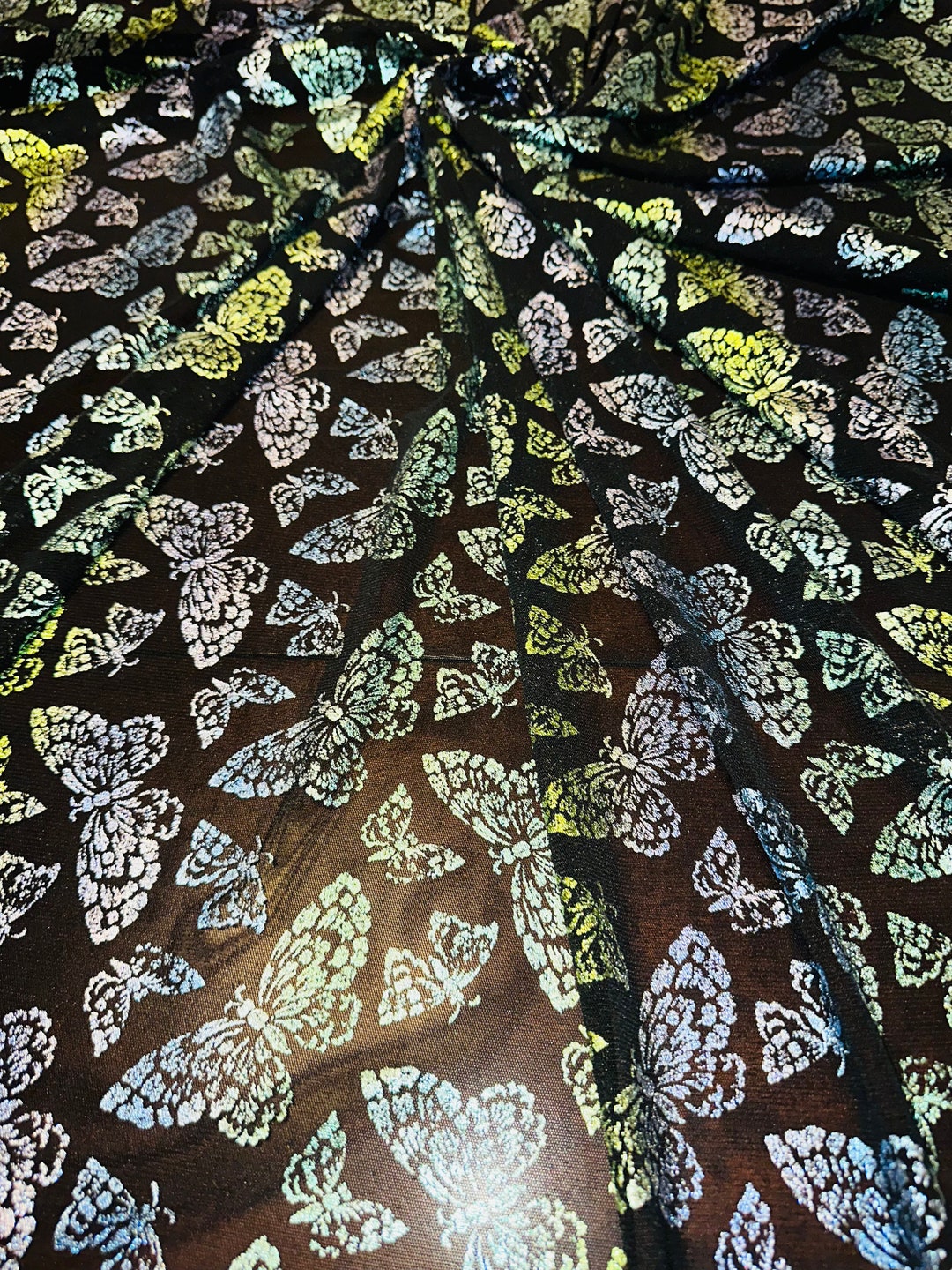 Lunar Green Palazzo style Straight Butterfly Net main image 0