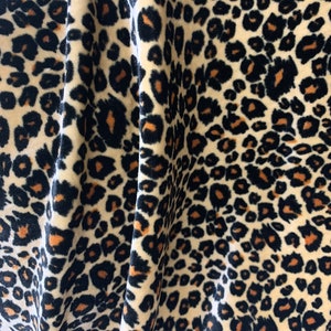 New Premier Exotic Leopard Design Print on Stretch Velvet - Etsy