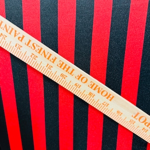 Stripes design red/black 1” print on best quality of nylon spandex 4-way stretch 58/60”
