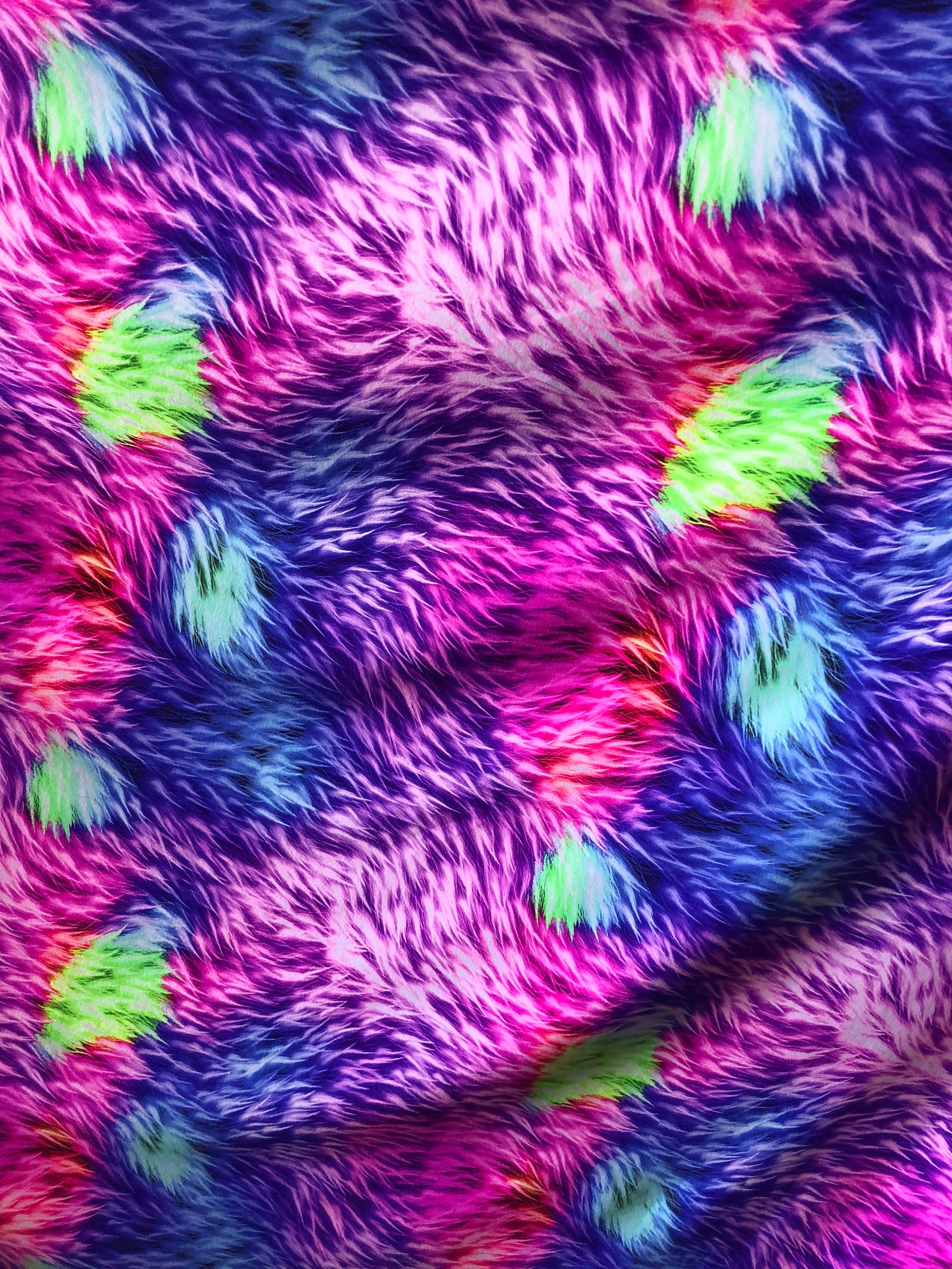 New Nylon Spandex Print Fur Design Multicolor Nylon Spandex | Etsy