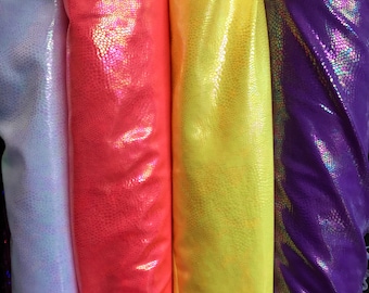 Crystal Snake Hologram Print On Nylon Spandex 58/60" Sold BY The YD Ships FromLos Angeles California USA.