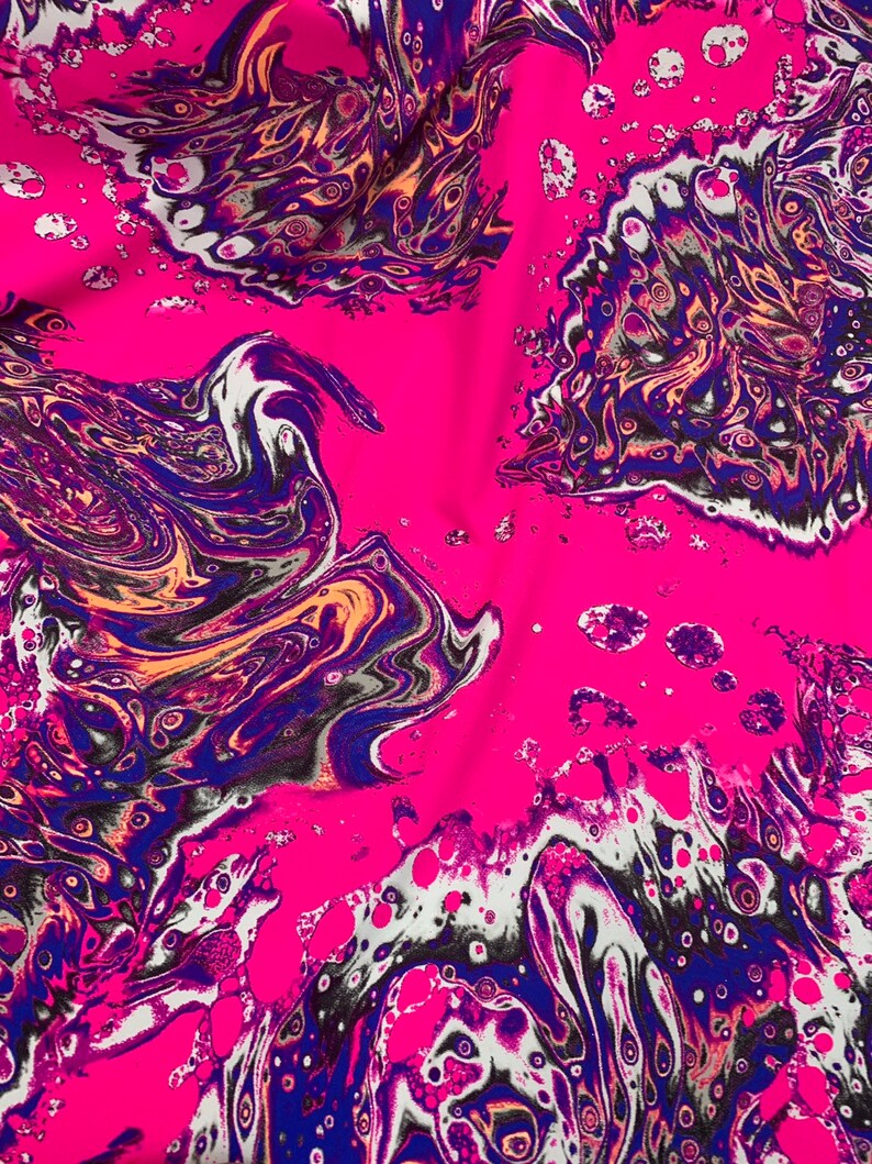 New UV light reflective fabric abstract design on heavy nylon Etsy